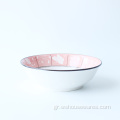 6.25 &#39;&#39; Pink Plant Pad Printing Bowl